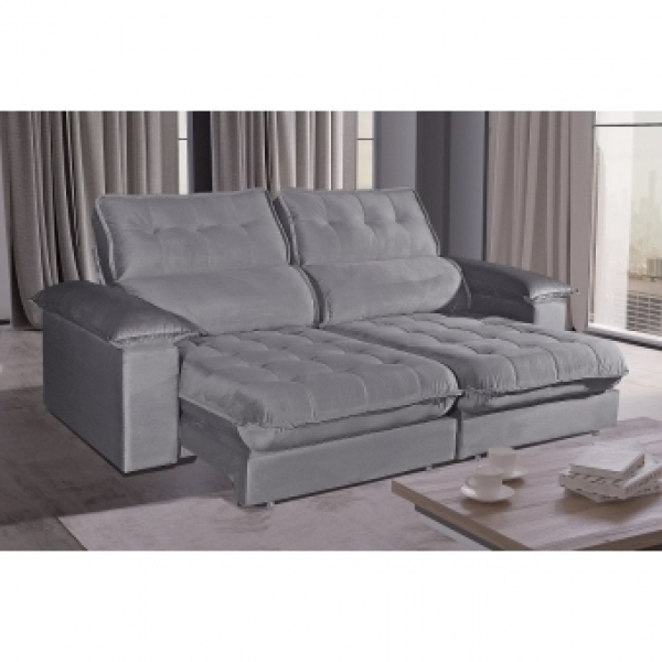 Sofá Rétratil e Reclinável Astro - Linho-3029 - 230 cm