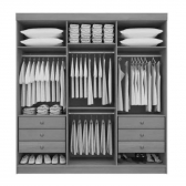 Guarda-Roupa. 6 Portas 6 Gavetas Memphis - Cinamomo