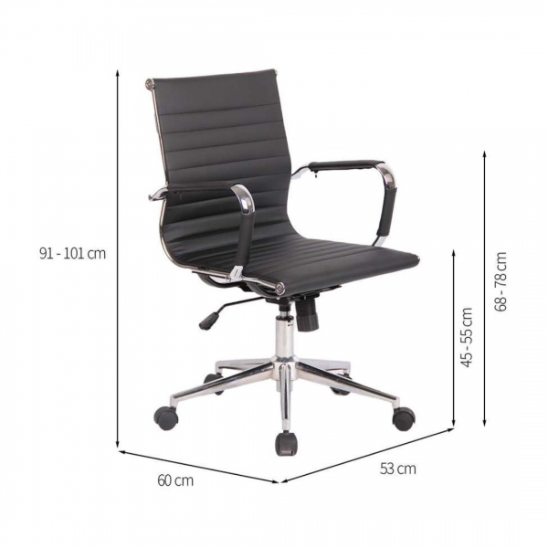 Cadeira de Escritório Office Slim - Cafe