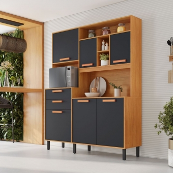 Kit Cozinha 6 Portas 2 Gavetas Júpiter