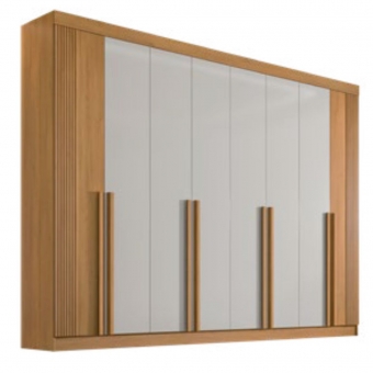 Guarda-roupa Ripado 8 portas 8 gavetas Boston