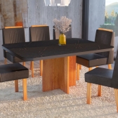 Mesa Marmorizada Texas - Preta