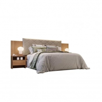 Cabeceira box Casal Everest Plus com 2 criados