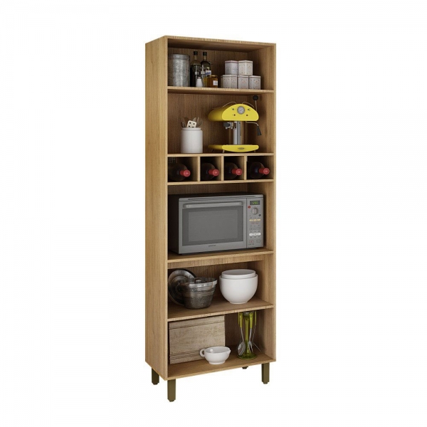 Paneleiro pérola com nicho torre quente - Cinamomo/Off White