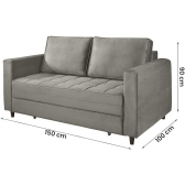 Sofá Cama Morfeo Casal - Cinza