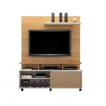 Home com suporte TV até 60 polegadas e com rodinhas Nobre