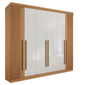 Guarda-roupa Ripado 6 portas 6 gavetas Detroit