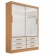 Guarda-roupa 2 Portas 6 Gavetas Tucson - Cinamomo/ Off White