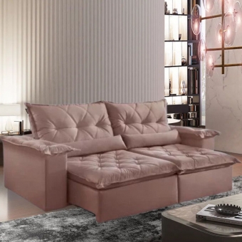 Sofá Retrátil e Reclinável Diamante