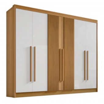 Guarda-roupa Ripado 6 portas 6 gavetas Columbus