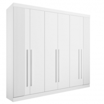 Guarda-roupa Ripado 6 portas 6 gavetas Detroit