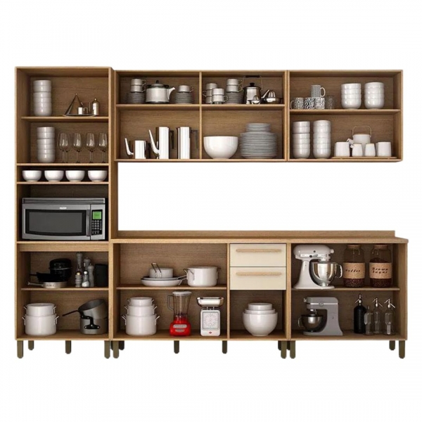 Cozinha 5 Peças Diamatina - Cinamomo/Menta