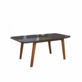 *Mesa Arizona 130x090 + 4 Cadeiras Tec-3010 - Grafite