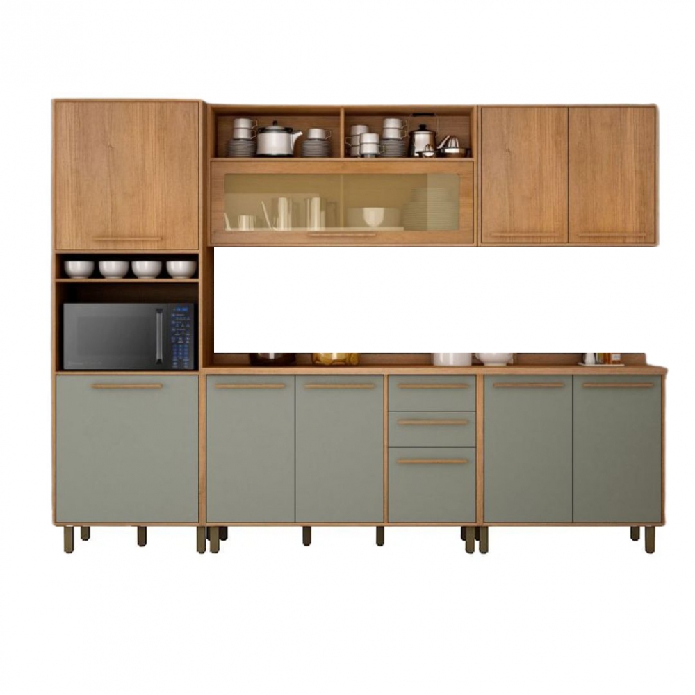 Cozinha 5 Peças Diamatina - Cinamomo/Menta