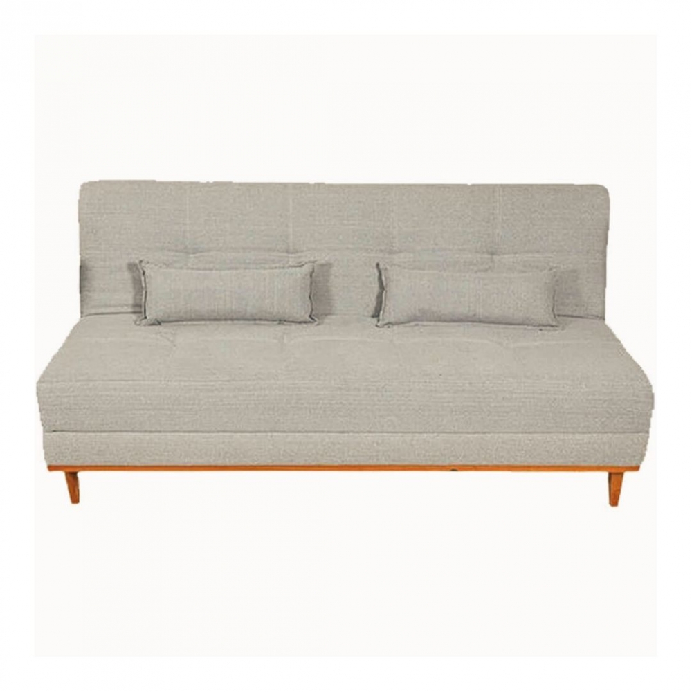Sofá Cama Madrid - Linho Bege Acinzentado - 182cm