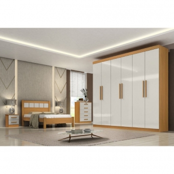 Guarda-Roupa. 6 Portas 6 Gavetas Memphis