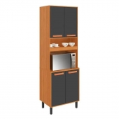 Paneleiro 4 Portas Jupiter - Cinamomo/Grafite