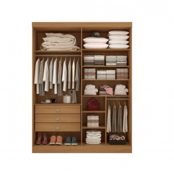 Guarda-roupa 4 portas 3 gavetas Detroit
