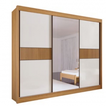 Guarda-roupa Ripado 3 Portas 6 Gavetas Las Vegas