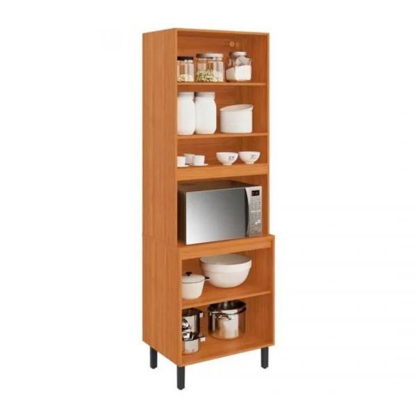 Paneleiro 4 Portas Jupiter - Cinamomo/Grafite