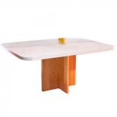 Mesa Marmorizada Dallas - Off White
