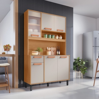 Kit Cozinha 6 Portas 1 Gaveta Júpiter