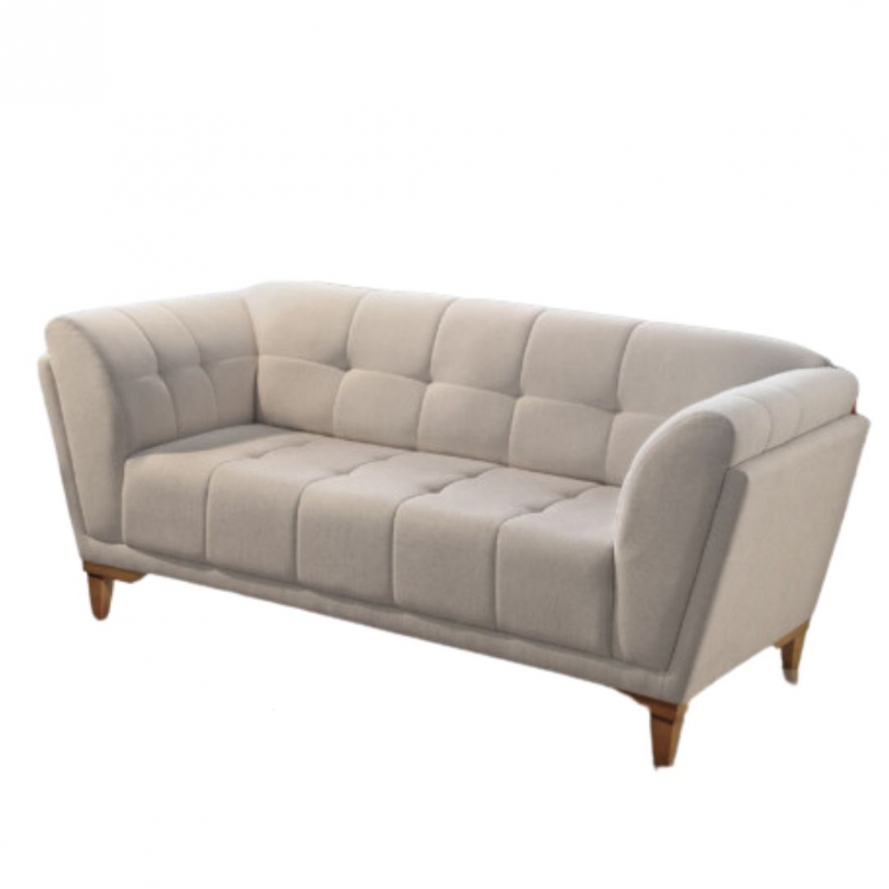 Sofá de 2 Lugares Bologna - Chenile Linho creme - 175cm