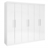Guarda-Roupa. 6 Portas 6 Gavetas Memphis - Branco