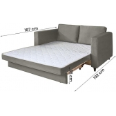 Sofá Cama Morfeo Casal - Cinza
